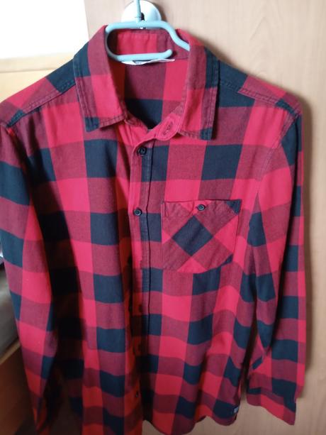 Kockovana bavlnena kosela, h&m,164