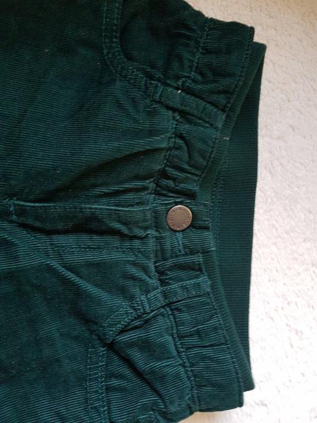 Zateplené menčestrové nohavice benetton č.90, benetton,86