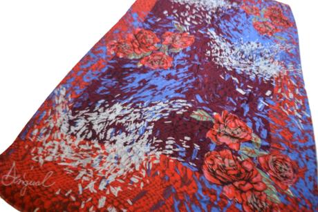 Desigual abstract roses scarf - originál, desigual