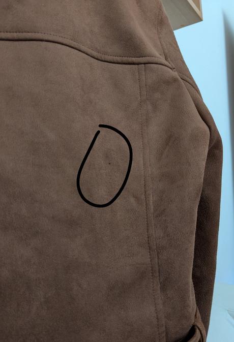 Semišová kožienka, sinsay,xs