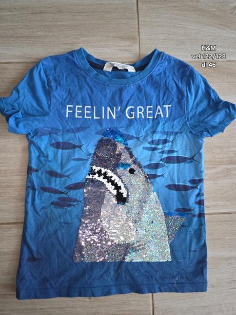 Tricko zralok, h&m,122