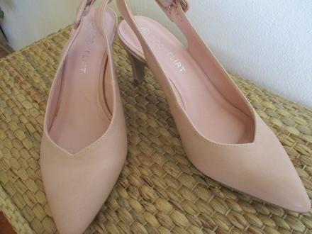 Elegantné lodičky v staroružovej farbe, 37