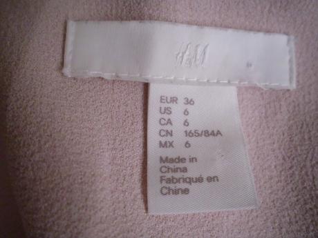 Jemná ružová sako-kabátik, h&m,s