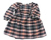 Kockované šaty s volánom, active,98