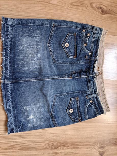 Riflová sukňa modrá, next,s