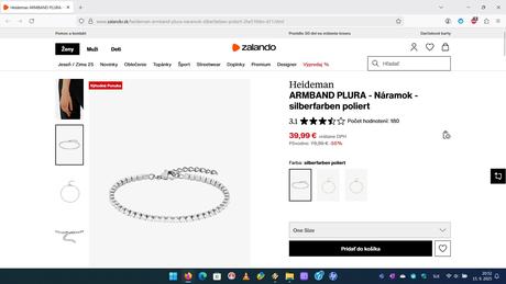 Náramok/retiazka na ruku 2, 