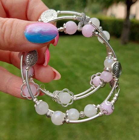 Náramok z minerálov pre panny, váhy, ryby, rak, 