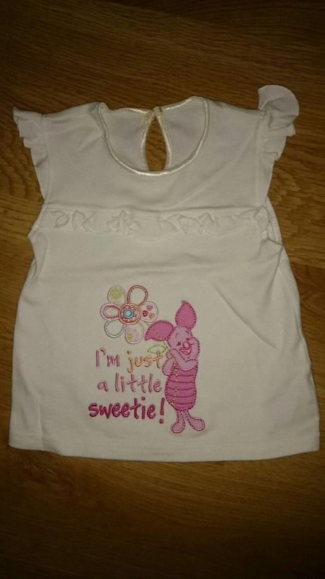 Biele tričko disney, george,74