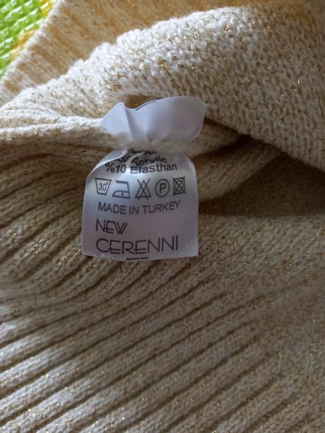 Zlatý spoločenský pulóver retro, m