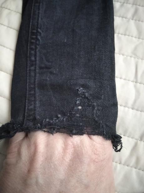 2x rifle s vysokým pásom, denim,34