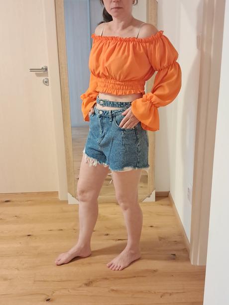 Vysoký pás rifľové šortky sinsay veľ 38, sinsay,38