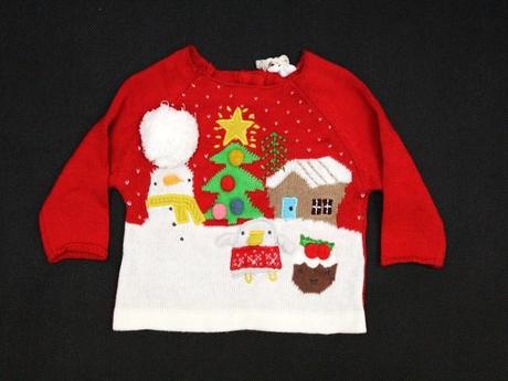 -dievčenský vianočný pulóver next veľ. do 1 mes. a, 56