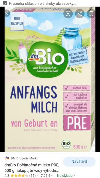 Pokračovacie mlieko pre 6 mesačné dieťa