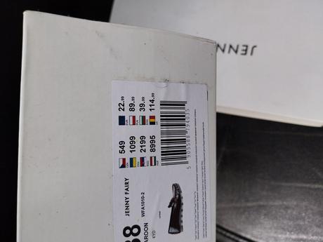 Burgundy topánky veľ.38, 38