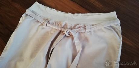Kremove nohavice pre tehulky, m