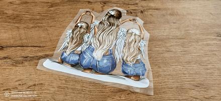 Nažehľovacia nálepka - mama twins- 22x21,3 cm, 