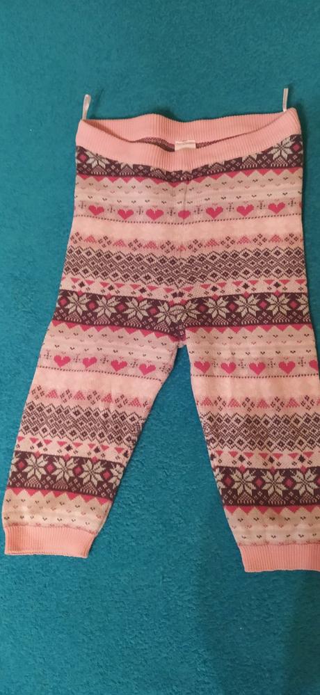 Pletené legínky, c&a,80