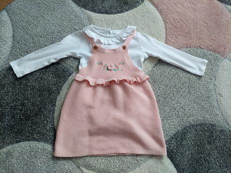 Súprava šaty +body, f&f,86