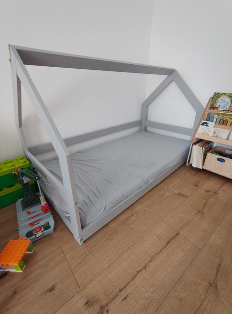 Detská postieľka - domček, šírka (cm): 95,dĺžka (cm): 180