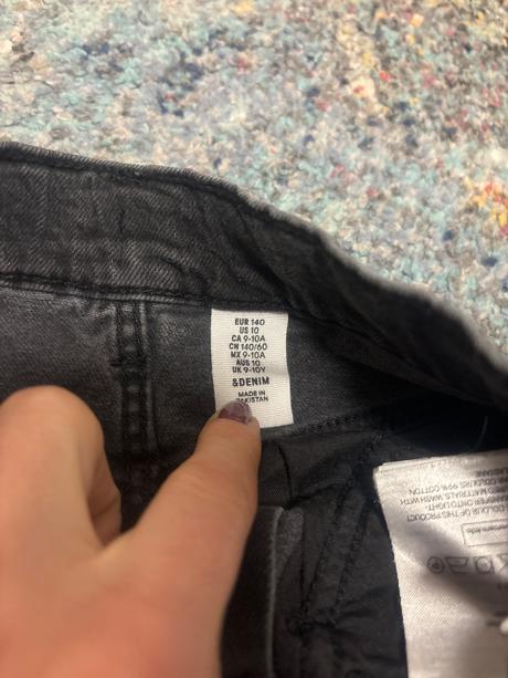 Riflova sukňa hm, h&m,140