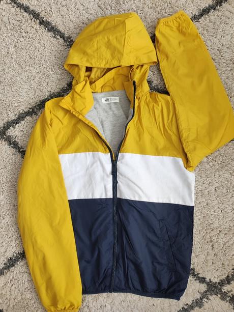 Prechodná podšitá bunda, h&m,152