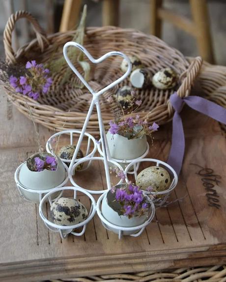 Plastové vajíčka na aranžovanie - set 6 kusov,