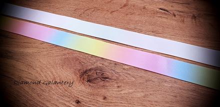 Rypsová stuha - dúhova 25,40 mm,