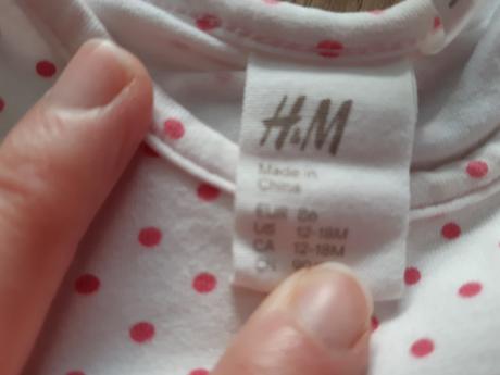 Dievčenské tričko, h&m,86