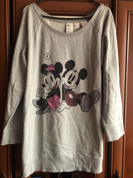 Mikina mickey, h&m,l