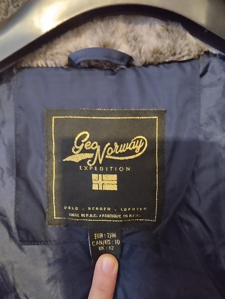 Značková bunda geo norway ako nová, m
