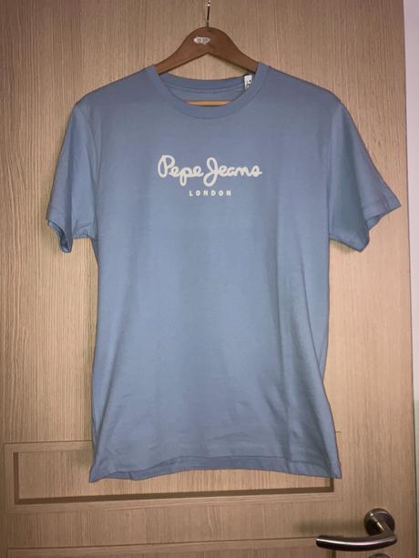 Bledomodré pánske tričko, pepe jeans,xs