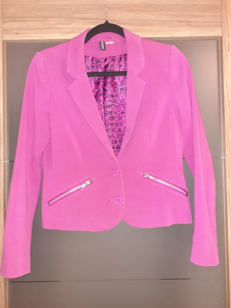 Ružové sako divided, h&m,m
