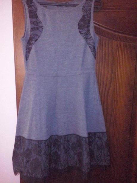Šedo-čierne šaty, bonprix,38