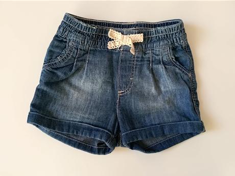 Džínsy šortky, h&m,68