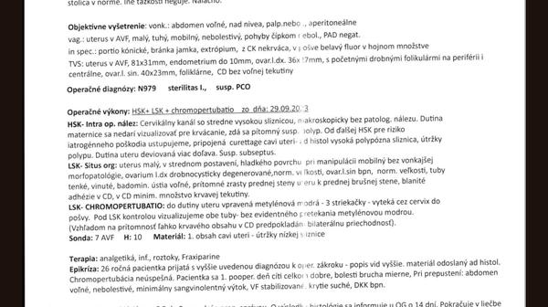 Môžem po laparoskopii požiadať o hysteroskopiu?