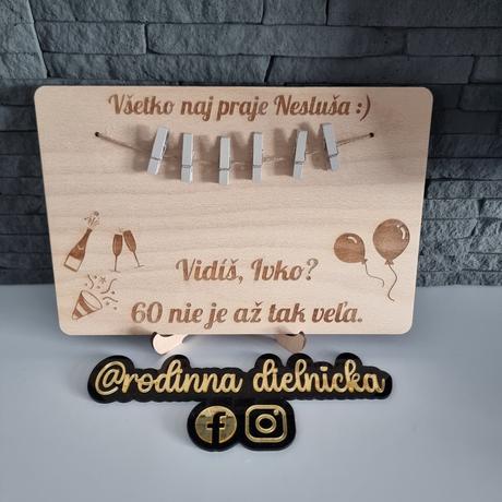 Vtipná tabuľka na peniaze, 