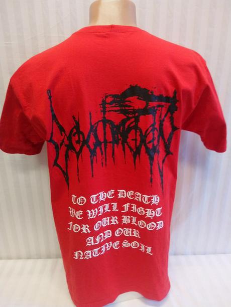 Pánske červené tričko s motívom, t. cushi, m, m