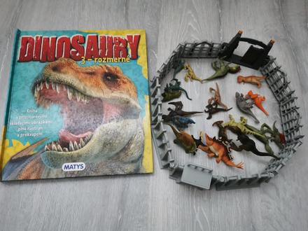 Dkniha o dinosauroch s dinosaurami 20 postaviciek, 