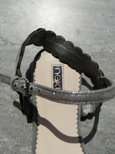 Sandálky zn next, v36-37, strieborné, next,36