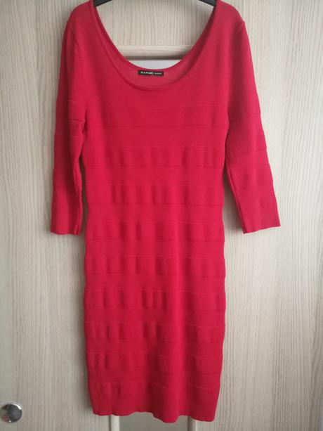 Červené šaty 38, zara,38