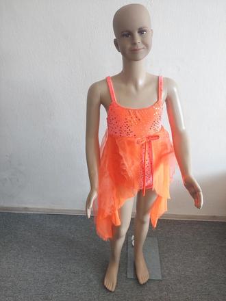 Gymnastické / tanečné body s organzou veľ.128-140, 134