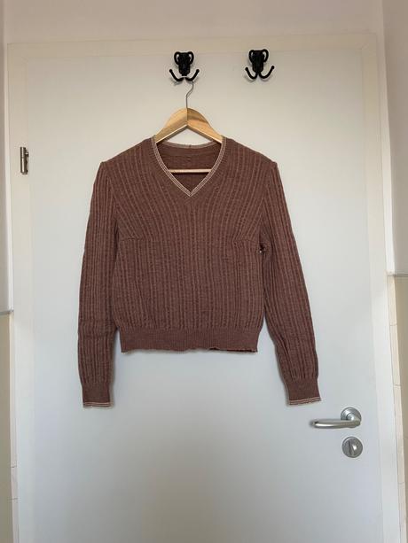 Vlnený štrikovaný sveter, xs