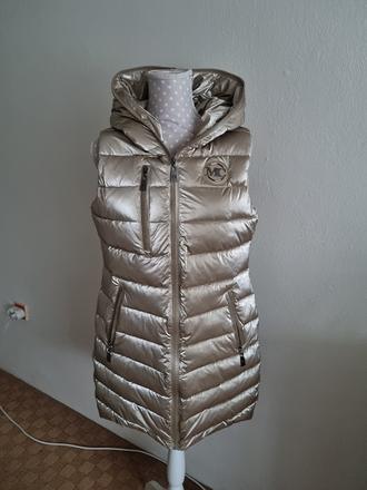 Krémovo- zlatá prešívaná vesta mayo chix 40, mayo chix,40