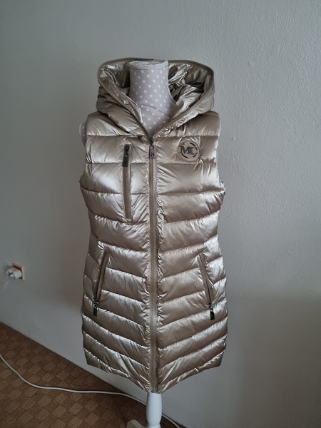 Krémovo- zlatá prešívaná vesta mayo chix 40, mayo chix,40