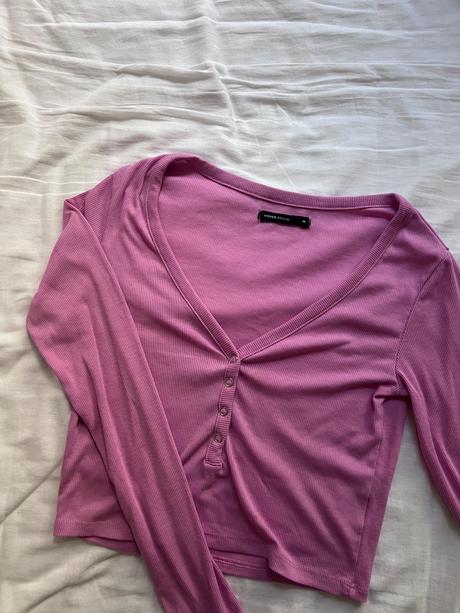Ruzovy cukrikovy croptop, house,m