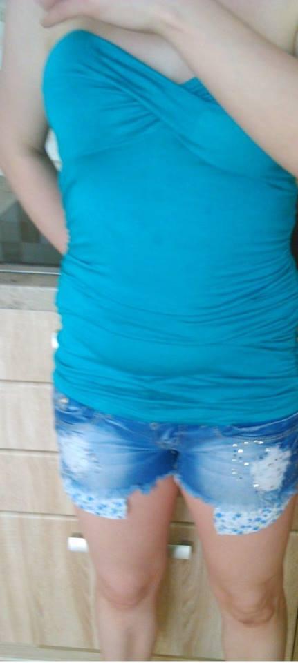 Zeleny top nie je to moja farba uni, s