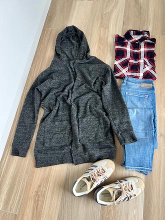 Sveter s kapucňou cropp, m