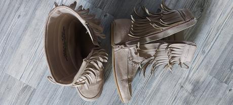 Kozenkova bundicka +čižmičky, h&m,122