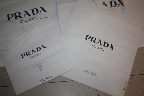 Prada tašky, dustbag, krabičky, prada