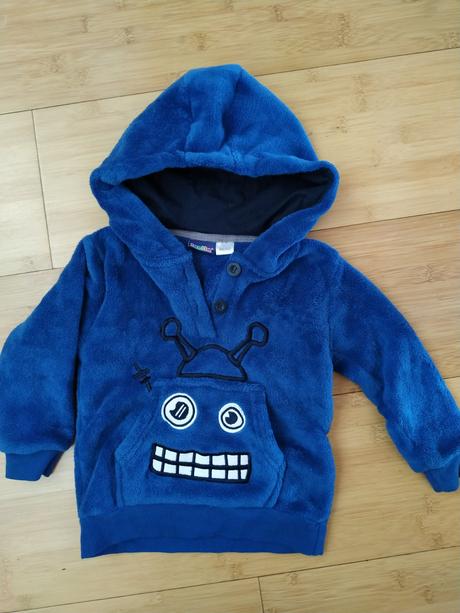 Hrejivá huňatá mikina, veľ. 86/92, lupilu,92